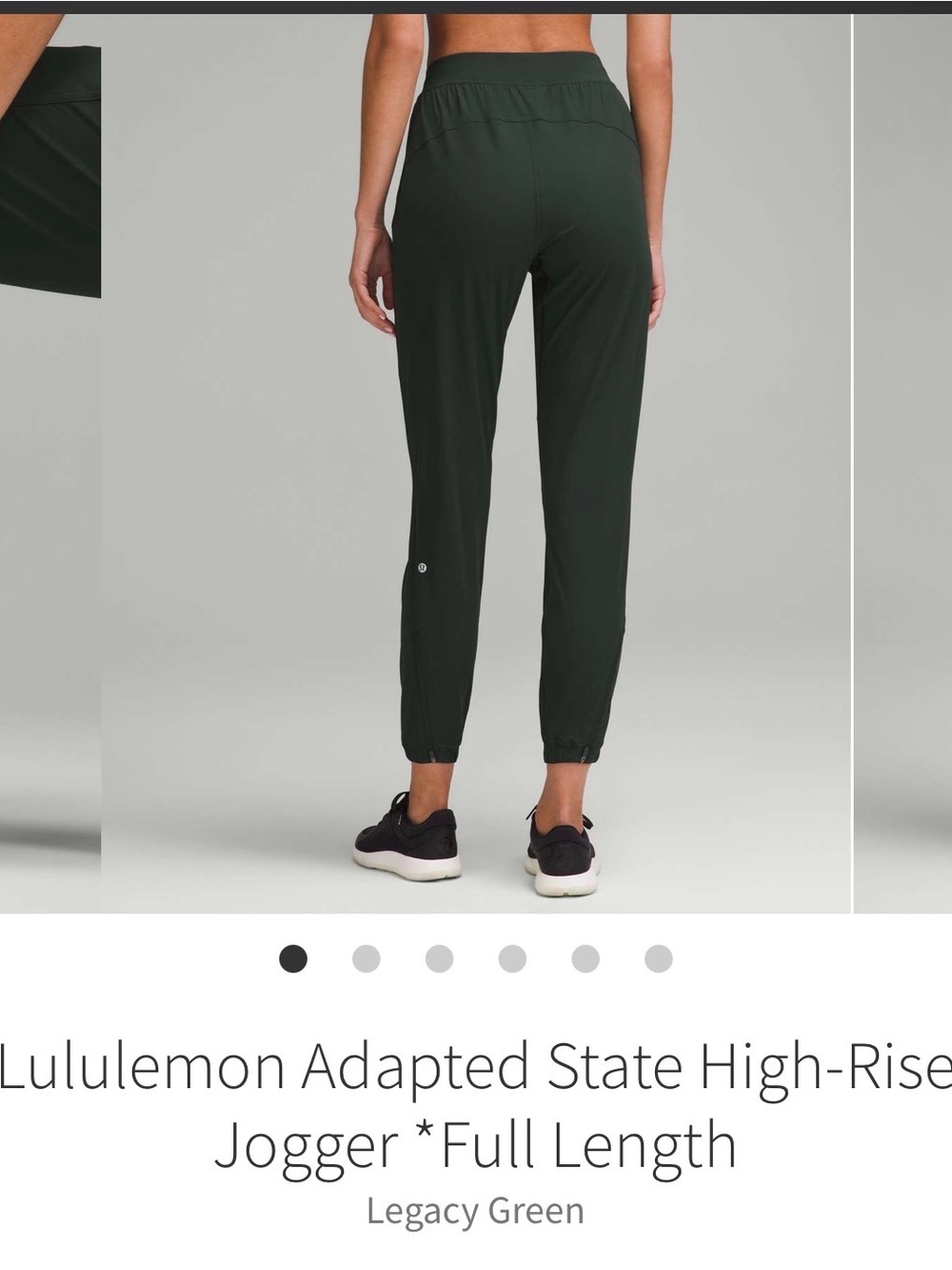 Lululemon adapted state high rise jogger legacy green size 10 NWT